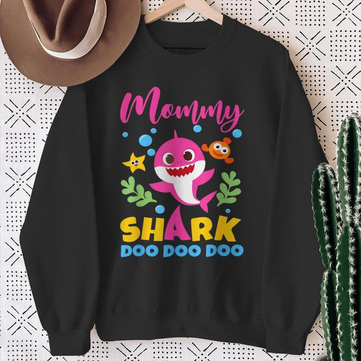 Mommy Of Birthday Shark Matching Oufit Party For Family Sweatshirt Gifts for Old Women
