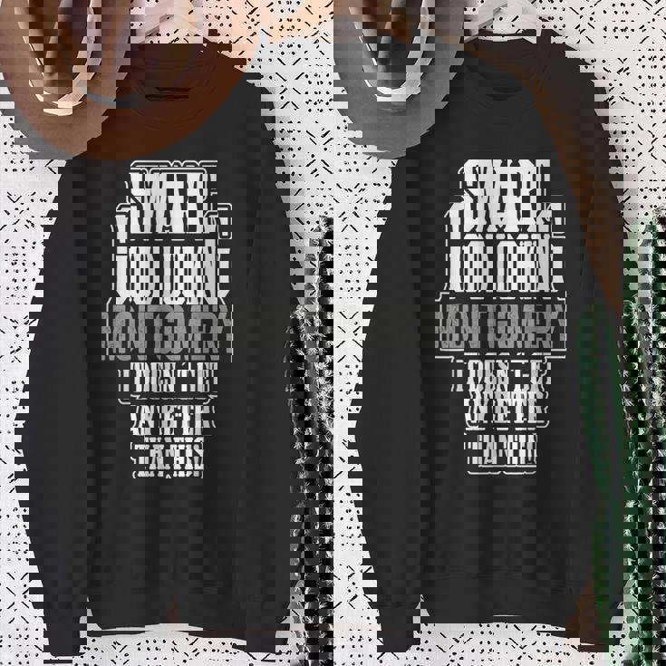 Montgomery Surname Last Name Family Reunion Matching Sweatshirt Gifts for Old Women