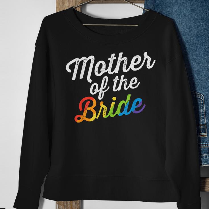 Mother Of The Bride Gay Lesbian Wedding Lgbt Same Sex Sweatshirt Gifts for Old Women