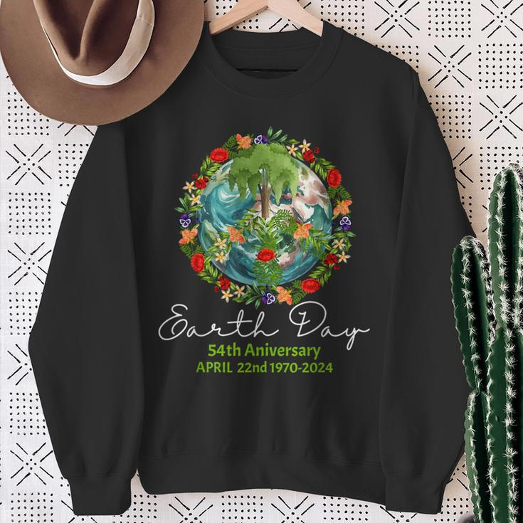 Mother Earth Day 54Th Anniversary 1970 2024 Save Planet Sweatshirt Gifts for Old Women