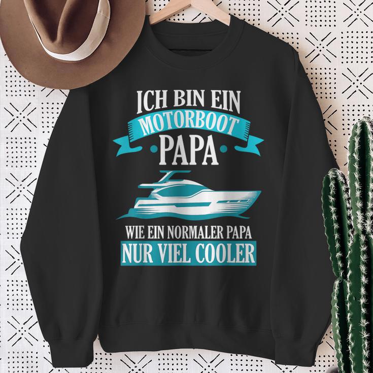 Motorboat Dad Boat Boat Boat Driver Sweatshirt Geschenke für alte Frauen