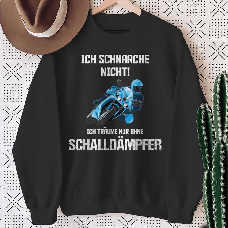 Motorrad Motorradfahrer Ich Schnarche Nicht Slogan Sweatshirt Geschenke für alte Frauen