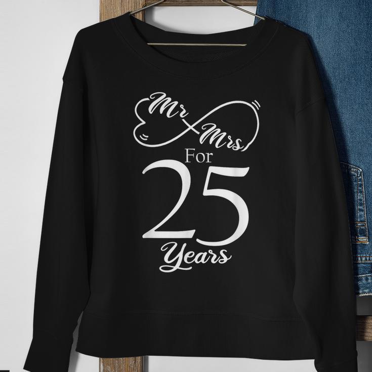 Mr & Mrs For 25 Years 25Th Wedding Anniversary Matching Sweatshirt Gifts for Old Women