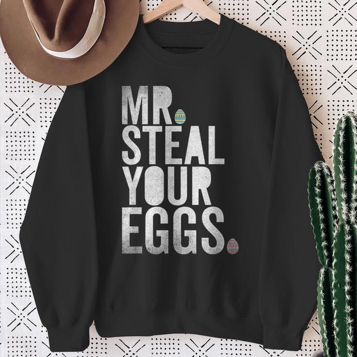 Mr Steal Your Eggs Easter Matching Family For Boys Sweatshirt Gifts for Old Women