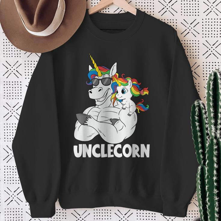 Muscle Unicorn Uncle Unclecorn Uncle With Niece Sweatshirt Gifts for Old Women