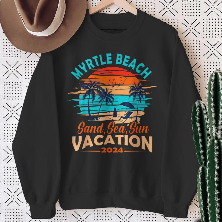Myrtle Beach Vacation 2024 Matching Family Group Sweatshirt Gifts for Old Women