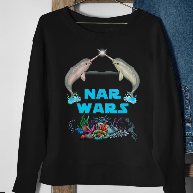 Narwhal Nar Wars Under The Sea Sweatshirt Gifts for Old Women