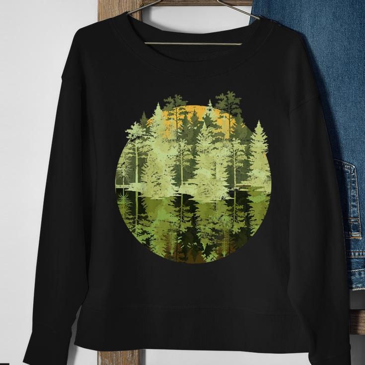Nature Trees Reflection Outdoor Wildlife Forest Sweatshirt Gifts for Old Women