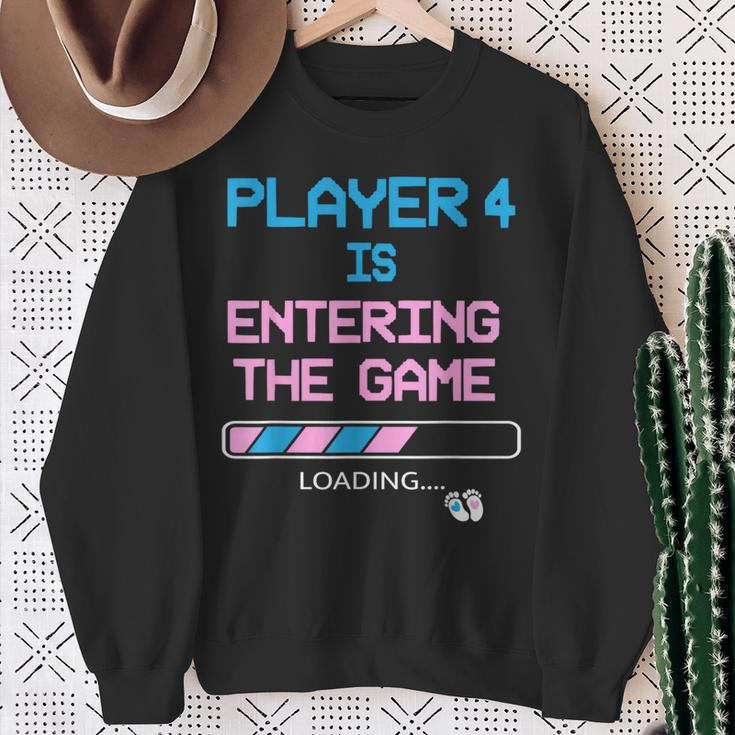 New Dad Baby Announcement Gender Reveal Father's Day Gaming Sweatshirt Gifts for Old Women