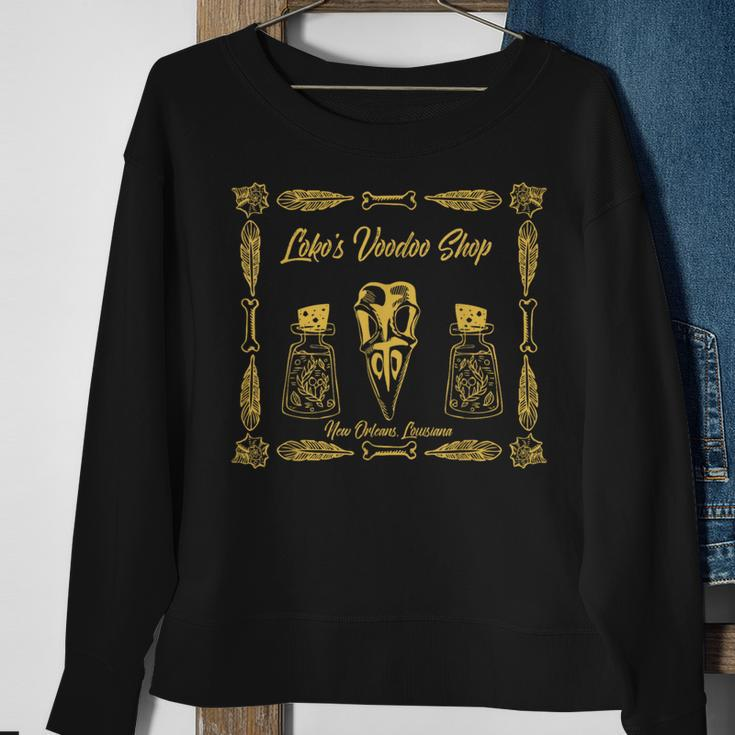New Orleans Louisiana Voodoo Shop Souvenir Sweatshirt Gifts for Old Women