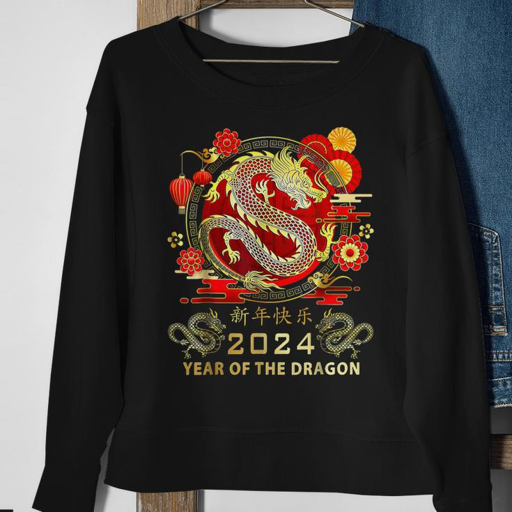 New Year 2024 Dragon Lunar New Year Year Of The Dragon Sweatshirt Gifts for Old Women