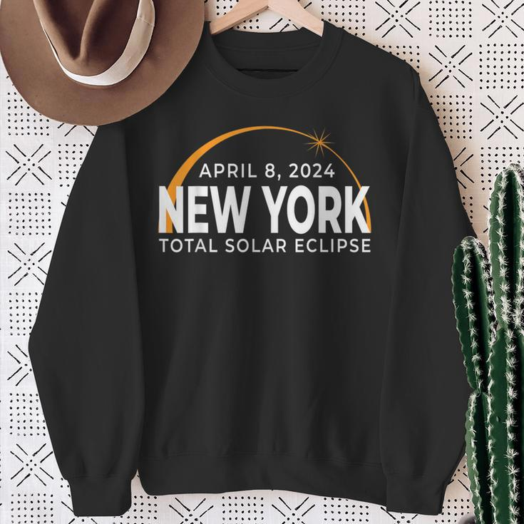 New York Eclipse Of Sun 040824 Eclipse Totality 2024 Sweatshirt Gifts for Old Women