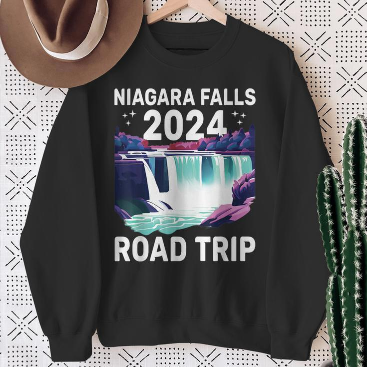 Niagara Falls Road Trip 2024 Summer Vacation Niagara Sweatshirt Gifts for Old Women