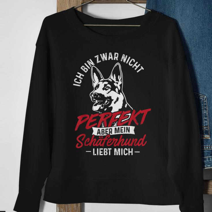 Nicht Perfekt Aber Mein Schäferhund Liebt Mich Sweatshirt Geschenke für alte Frauen