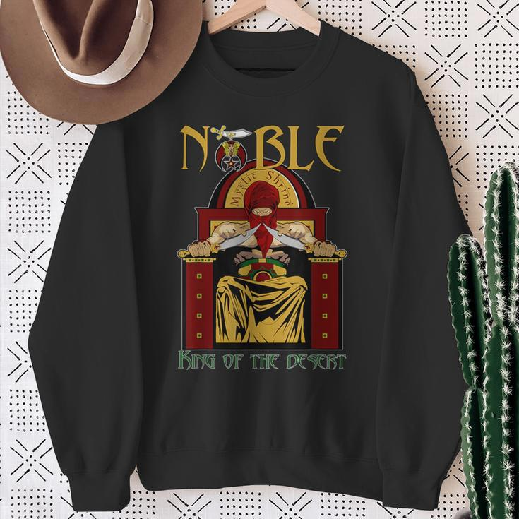 Noble Mystic Shrine King Of The Desert Shriner Father's Day Sweatshirt Gifts for Old Women