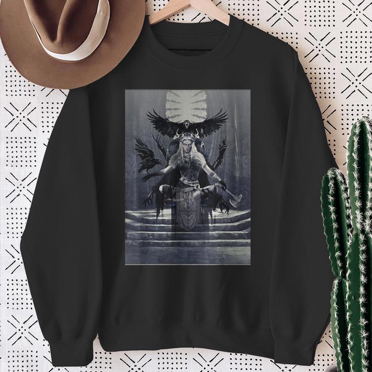 Nordic Goddess Hel Nordic Mythology Sweatshirt Geschenke für alte Frauen