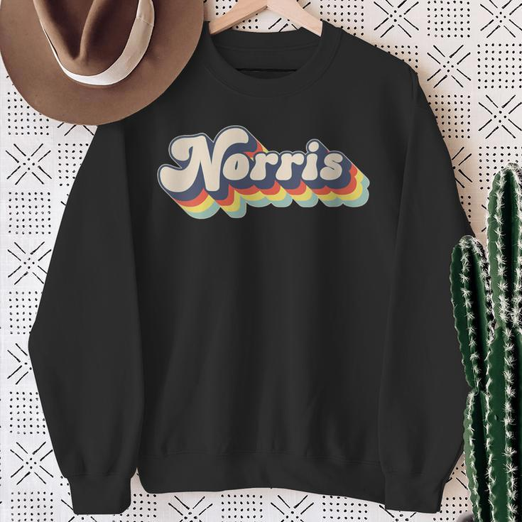 Norris Family Name Personalized Surname Norris Sweatshirt Gifts for Old Women