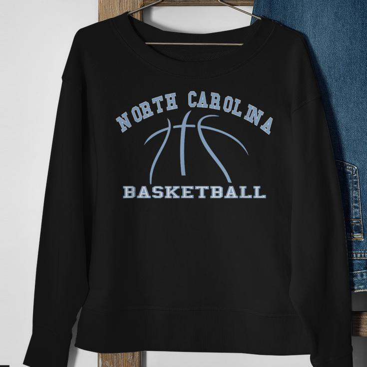 North Carolina Basketball S Fan Apparel Hoops Gear Sweatshirt Gifts for Old Women