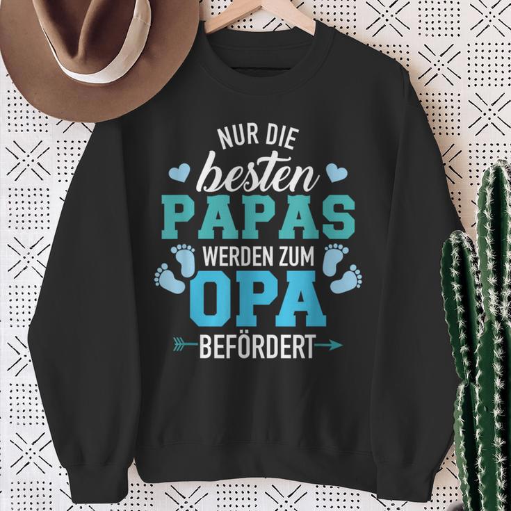 Nur Die Besten Papas Werden Zum Opa Befördert Sweatshirt Geschenke für alte Frauen