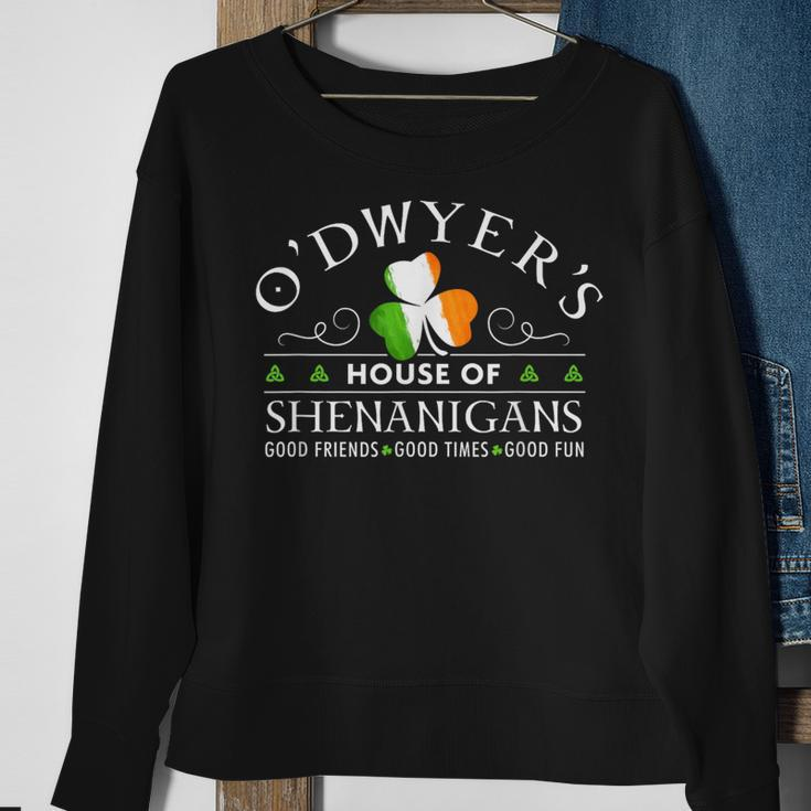 O'dwyer House Of Shenanigans Irish Family Name Sweatshirt Gifts for Old Women