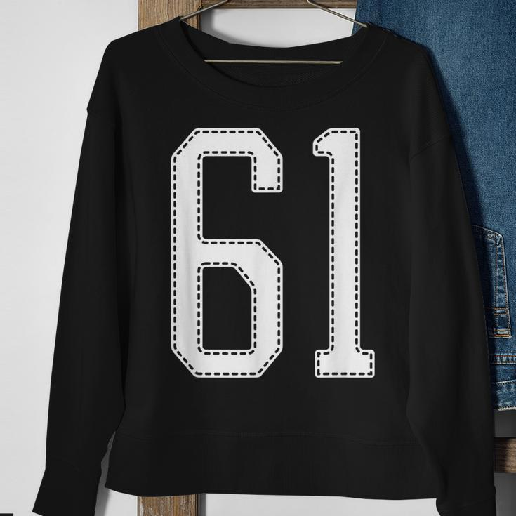 Official Team League 61 Jersey Number 61 Sports Jersey Sweatshirt Gifts for Old Women