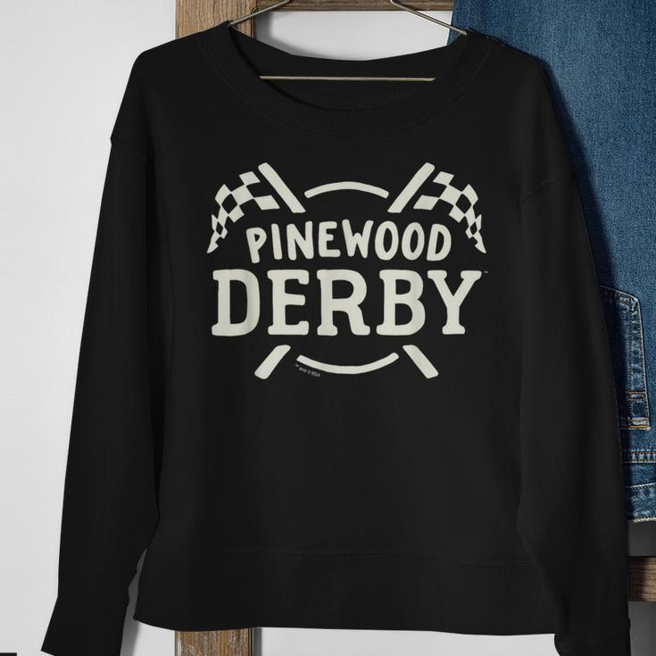 Officially Licensed Pinewood DerbyRace Flags Sweatshirt Gifts for Old Women