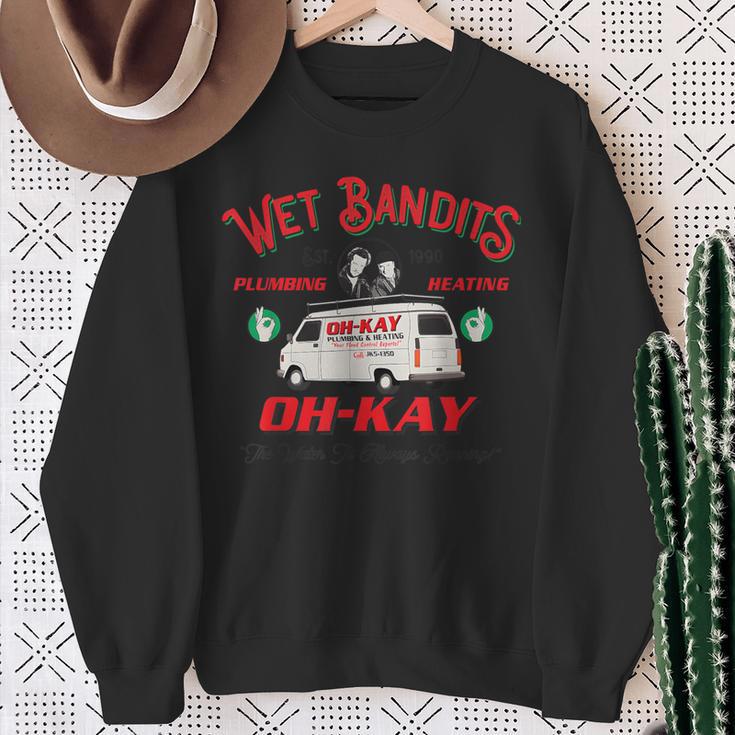 Oh Kay Bandits Plumbing And Wet Heating 90S Retro Sweatshirt Gifts for Old Women