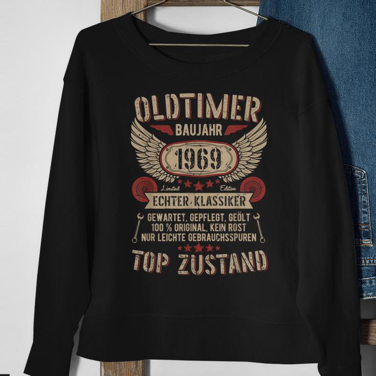 Oldtimer Baujahr 1969 Geboren Vintage Birthday Retro Black S Sweatshirt Geschenke für alte Frauen