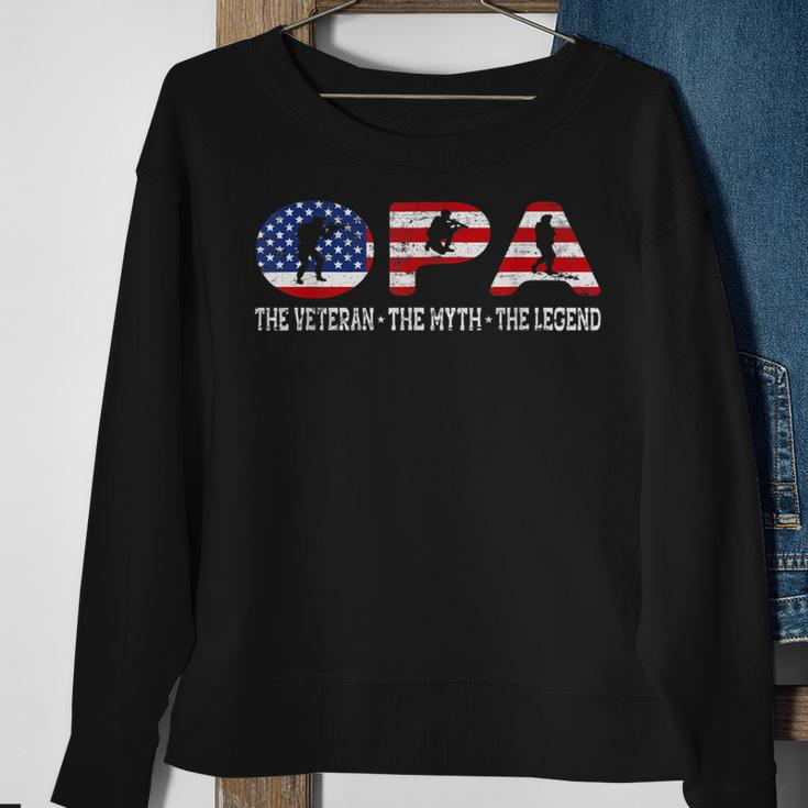 Opa Veteran Myth Legend Outfit Cool Father's Day Sweatshirt Gifts for Old Women
