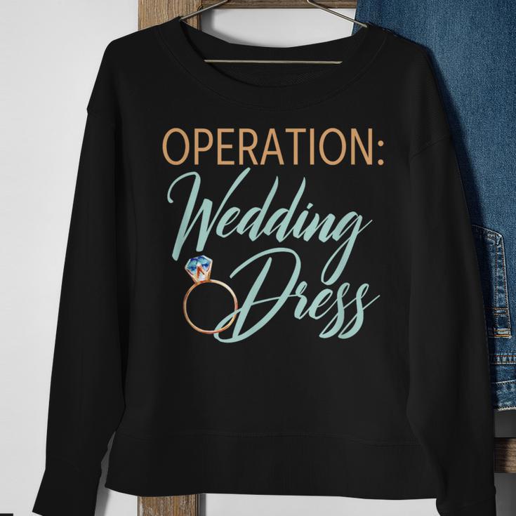 Operation Wedding Dress Wedding Workout Fitness Bride Sweatshirt Gifts for Old Women