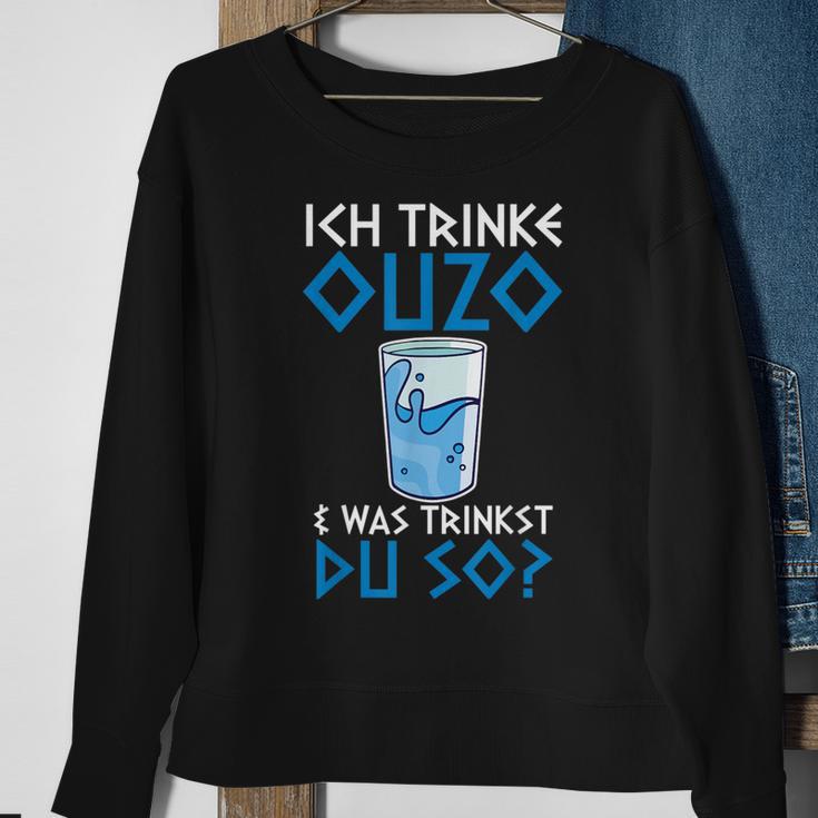 Ouzo Trinker Sweatshirt - Lustiges Griechenland Motiv für Griechen Geschenke für alte Frauen