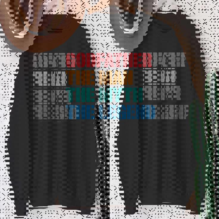 Padrino Hombre Mito Leyenda Ahijado Padrino Camisa de entrenamiento Regalos para ancianas