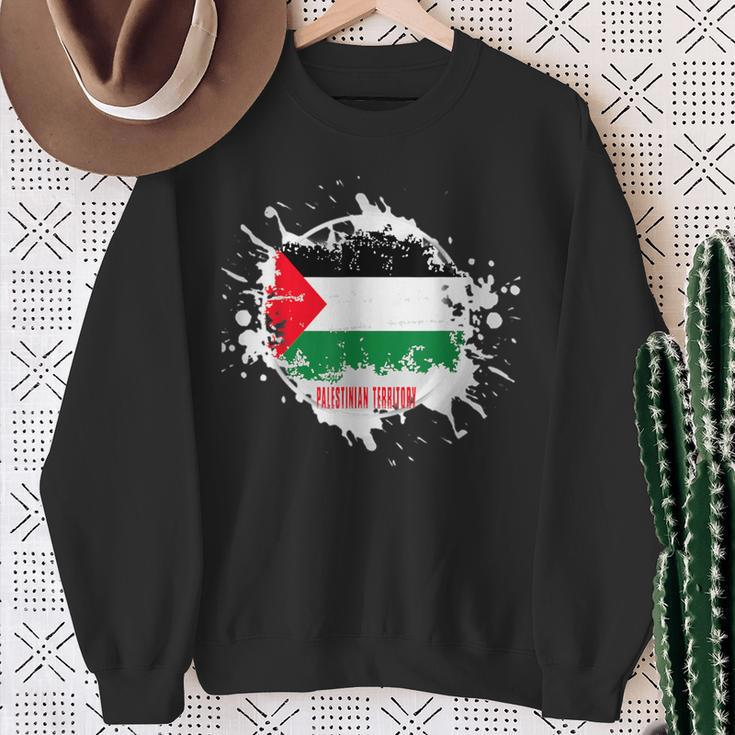 Palestinian Territory Splash Sweatshirt Gifts for Old Women