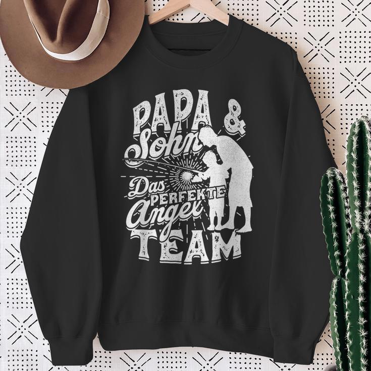 Papa & Sohn Das Perfekte Angel Team Fishing Fishing Sweatshirt Geschenke für alte Frauen