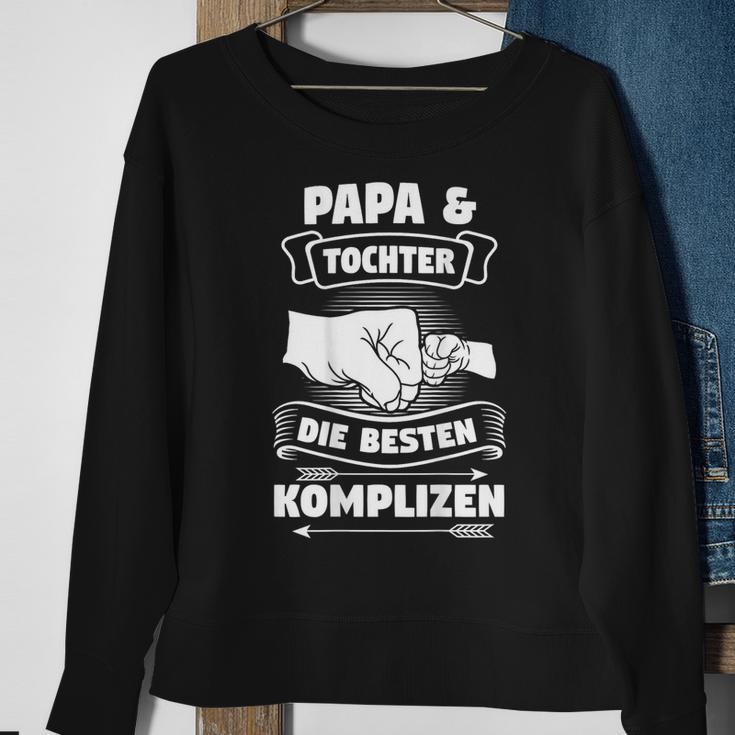 Papa & Tochter Die Beste Komplizen Partnerlook Father Black S Sweatshirt Geschenke für alte Frauen