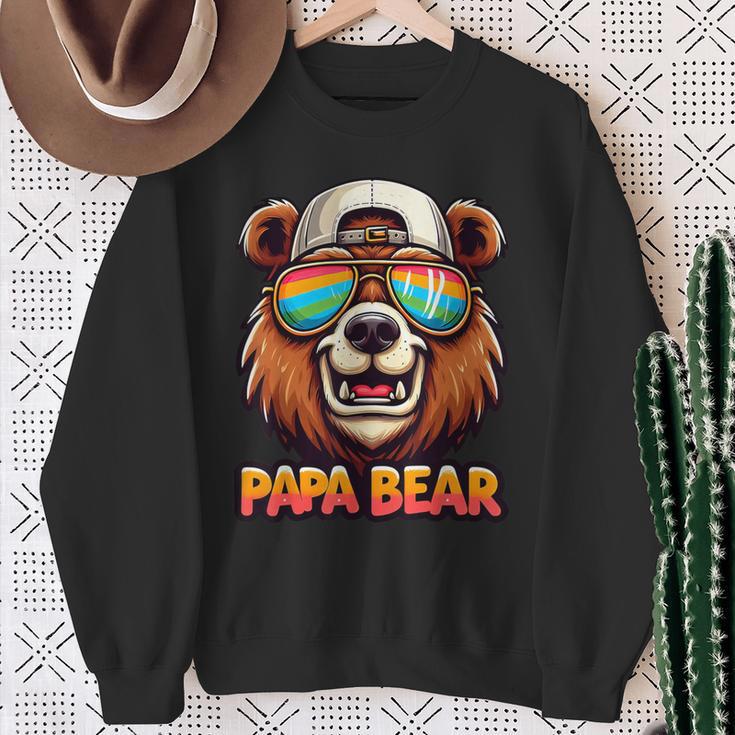 Papa Bär Papa Bearatertagsgeschenk Für Papa Spruch Lustig Sweatshirt Geschenke für alte Frauen