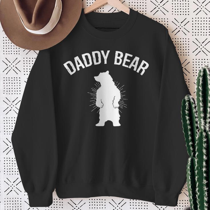 Papa Bär Daddy Bär Geschenke Füratertag Geburtstag Papa Sweatshirt Geschenke für alte Frauen