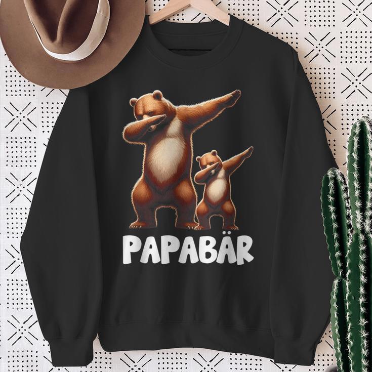 Papa Bärater Tochter Sohn Dabbing Papaatertag Sweatshirt Geschenke für alte Frauen