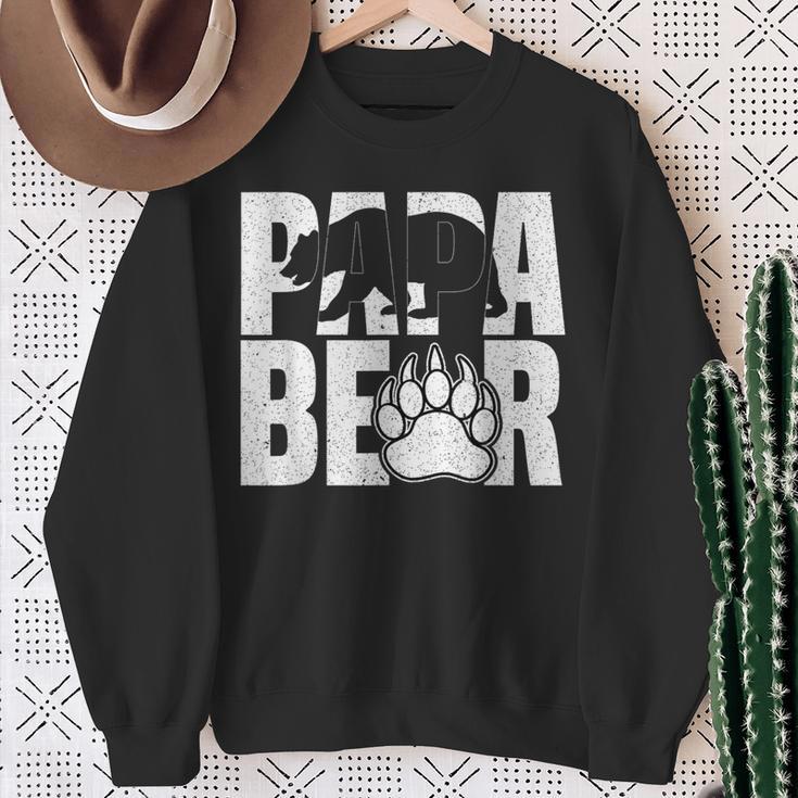 Papa Bärintage Papa Bär Liebhaber Papa Papaatertag Sweatshirt Geschenke für alte Frauen