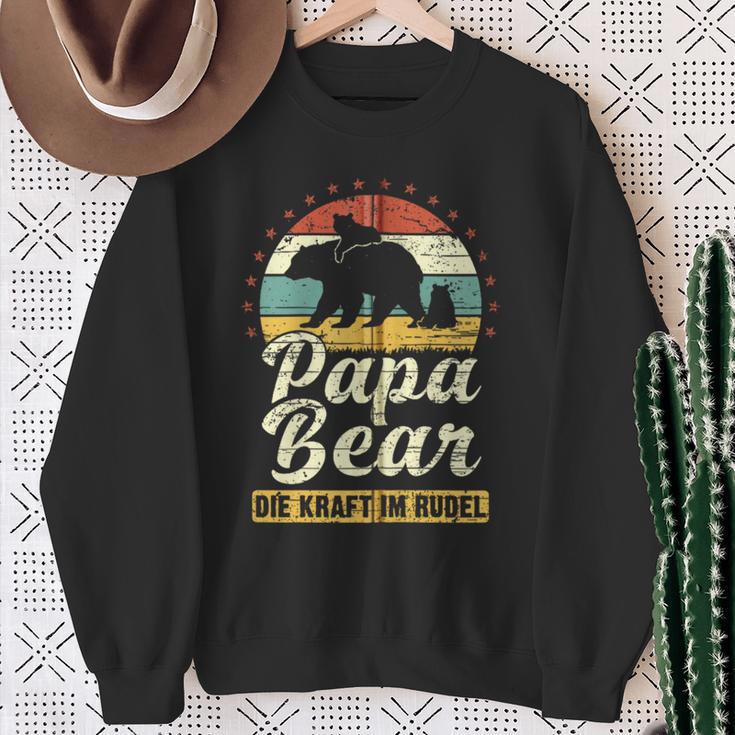 Papa Bear 2 Bären-Welpen Papa 2 Kinderatertag Bär Kapuzenjacke Sweatshirt Geschenke für alte Frauen