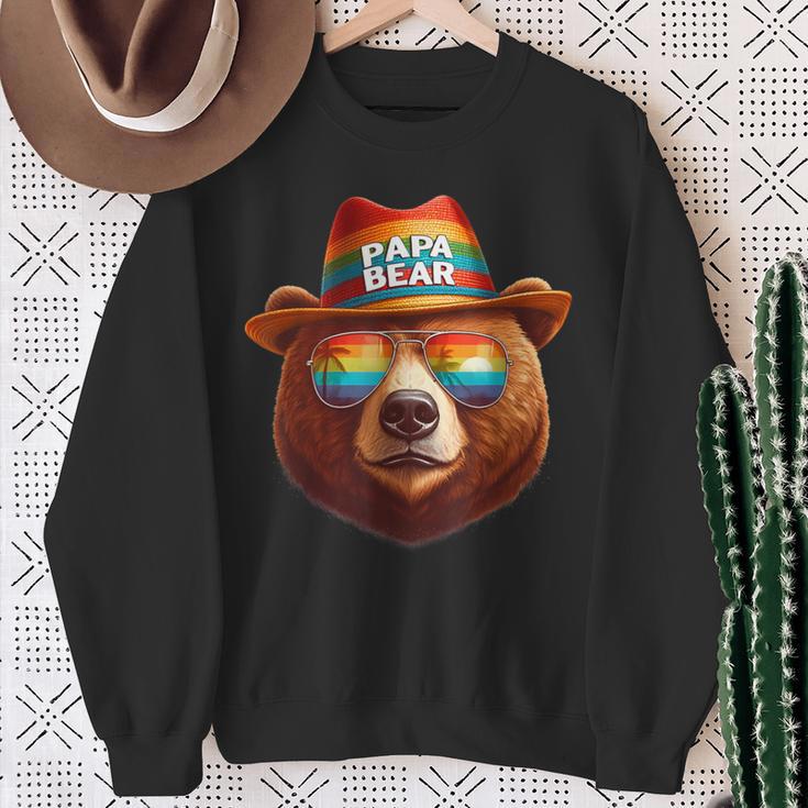 Papa Bear Papa Bearatertagsgeschenk Für Papa Spruch Lustig Sweatshirt Geschenke für alte Frauen