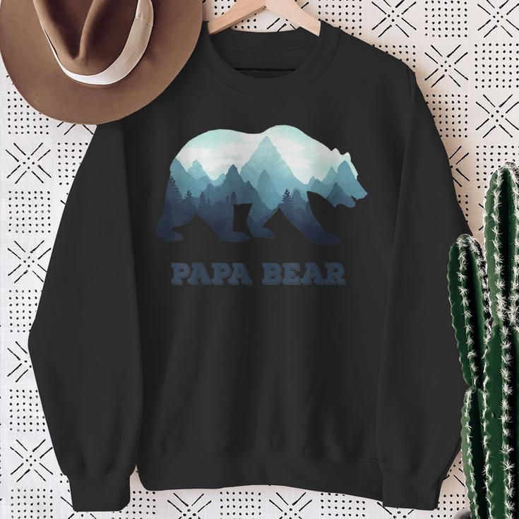 Papa Bear Wildlifeatertagsgeschenk Für Papa Papa Oder Dada Sweatshirt Geschenke für alte Frauen