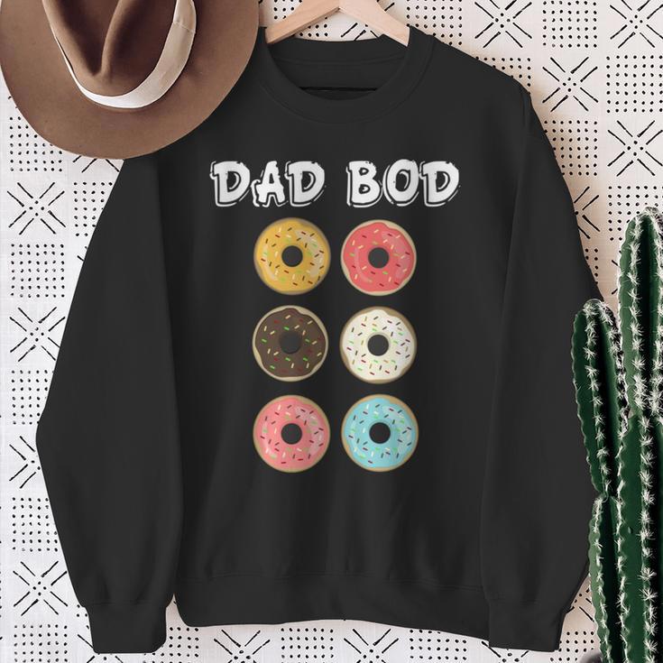 Papa Bod Lustige Donuts Sweatshirt Geschenke für alte Frauen