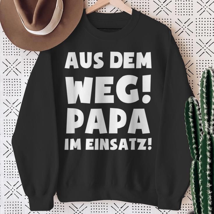 Papa Im Einsatz Father's Day Father Sweatshirt Geschenke für alte Frauen