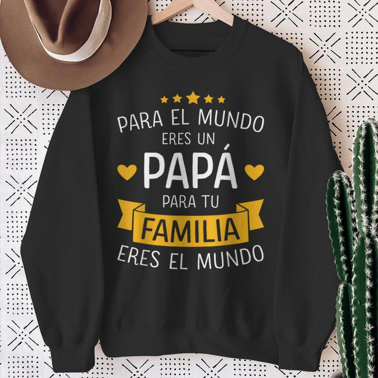 Papá El Mundo Para Familia Por Día Del Padre Y Cumpleanos Sweatshirt Gifts for Old Women