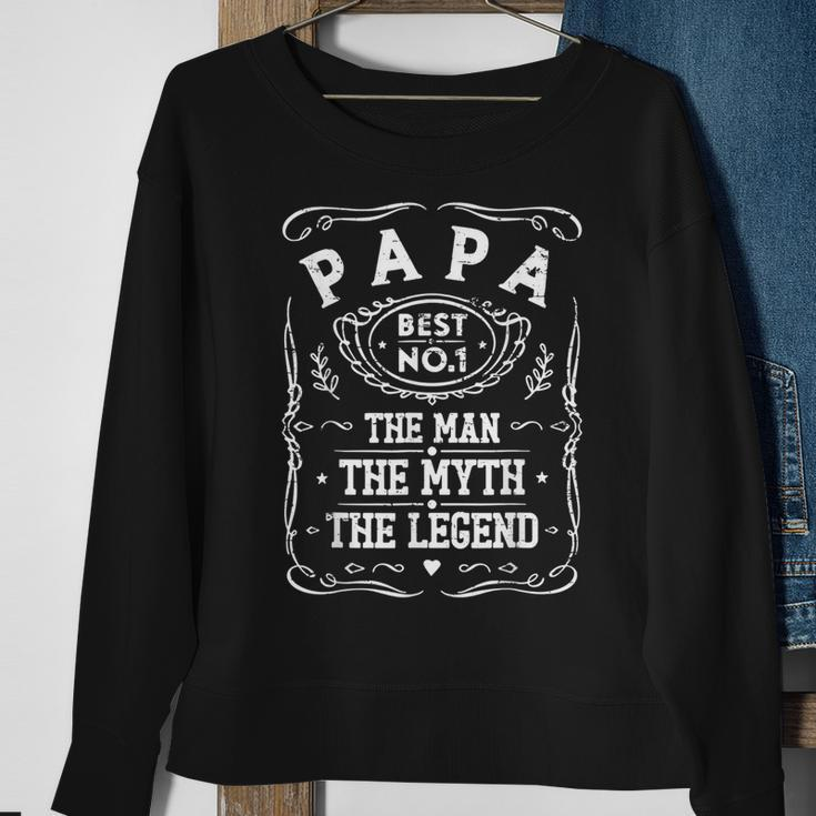 Papa Man Myth Legend For Mens & Dad Father's Day Sweatshirt Gifts for Old Women