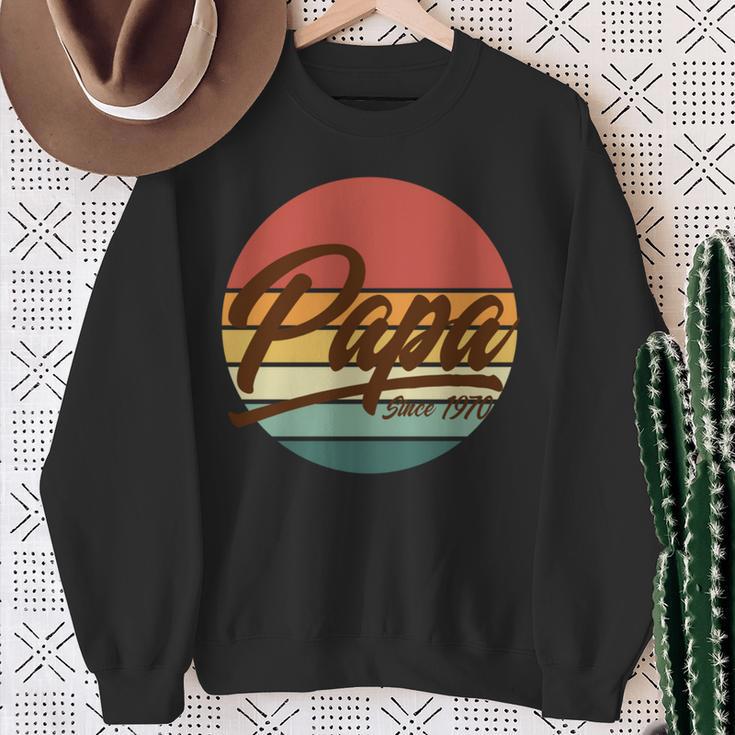 Papa Seit 1970 51 Geburtstag 51 Jahre Alt Papa Sweatshirt Geschenke für alte Frauen