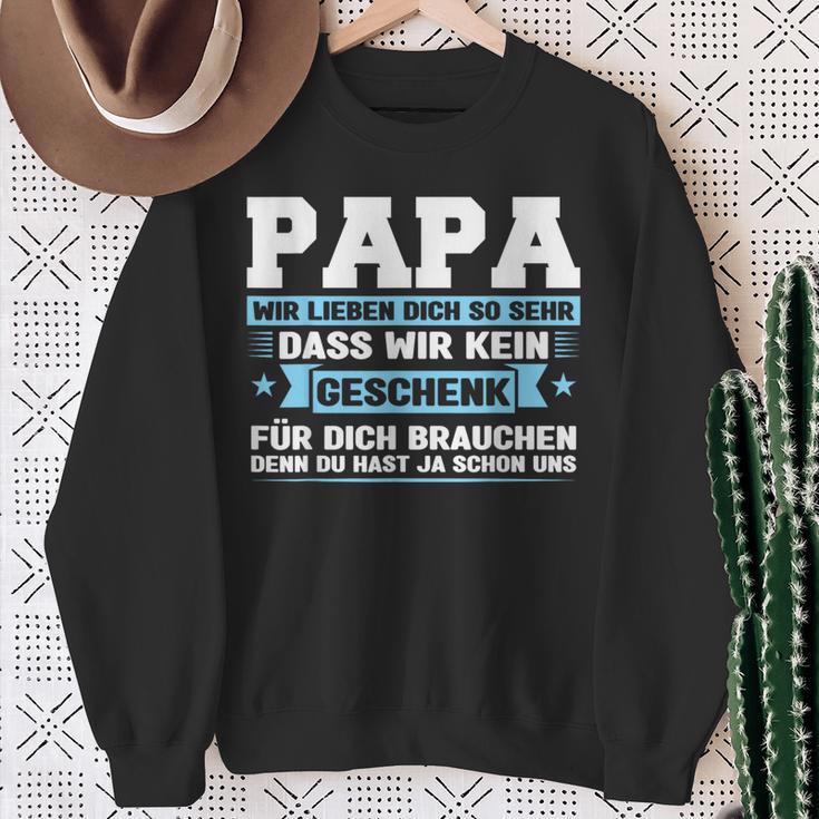 Papa Wir Liebe Dich So Sehr Papa Papa W S Sweatshirt Geschenke für alte Frauen