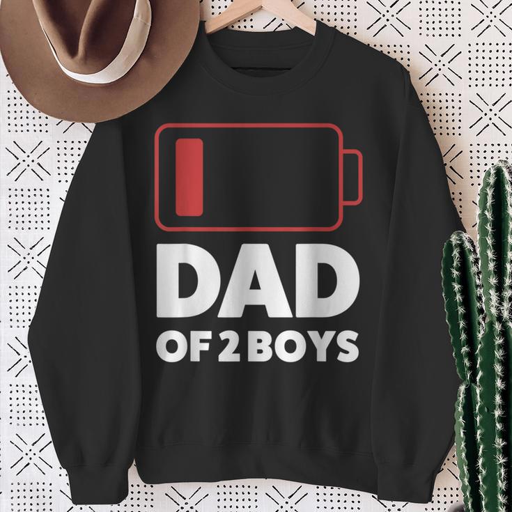 Papaon 2 Boys Papa Des Son Sweatshirt Geschenke für alte Frauen