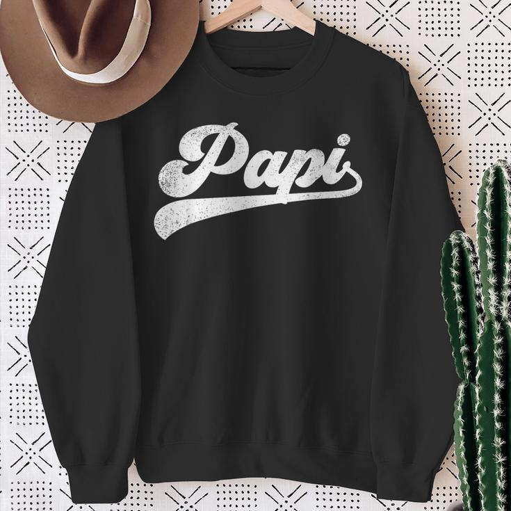 Papi Father's Day Papi Sweatshirt Gifts for Old Women